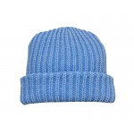 Columbia Blue Acrylic with Natural Wool hat
